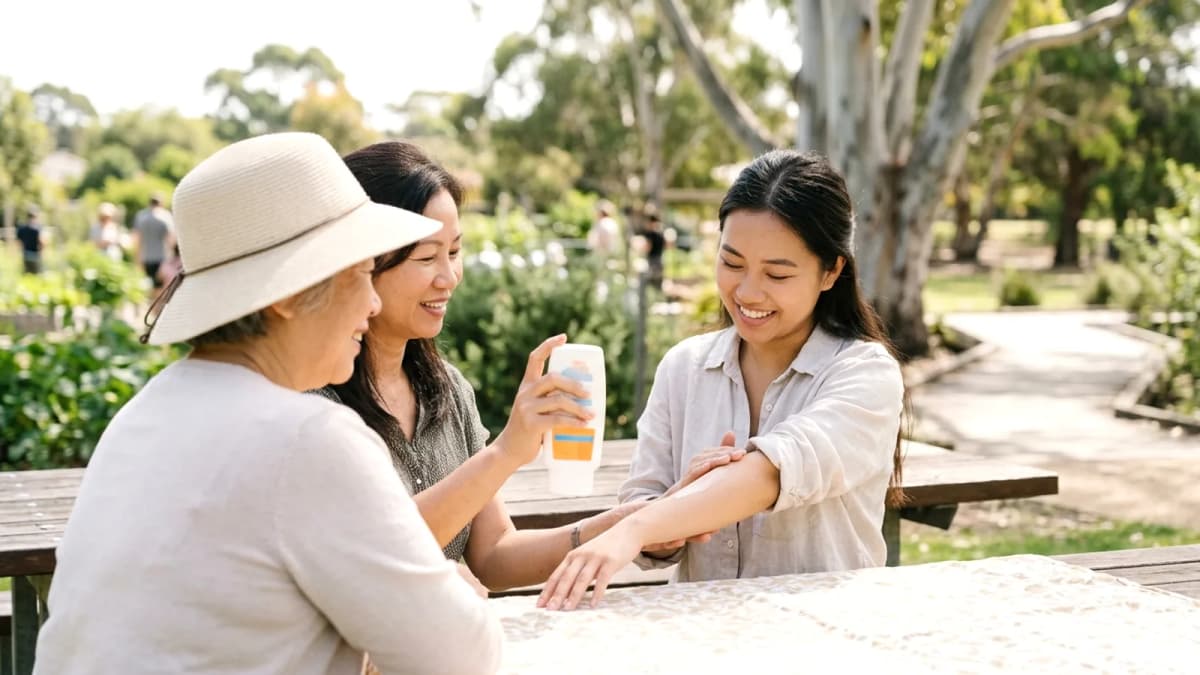 Chăm sóc da mùa hè Úc: Chống nắng đúng cách