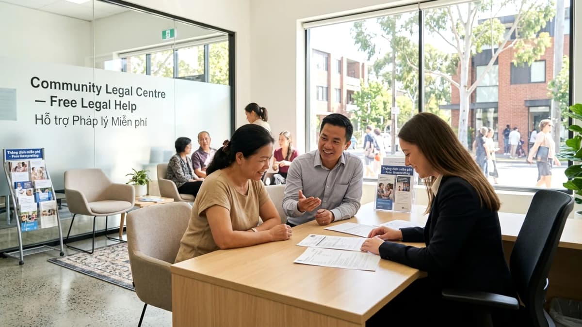 Trợ giúp pháp lý miễn phí ở Úc: Legal Aid, community legal centre và thông dịch tiếng Việt